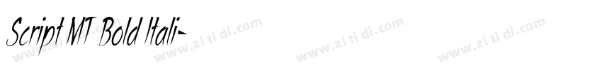 Script MT Bold Itali字体转换 Script MT Bold Itali字体转换